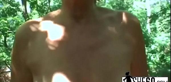  Amazing outdoor sex video with dirty mature brunette slut named Inci